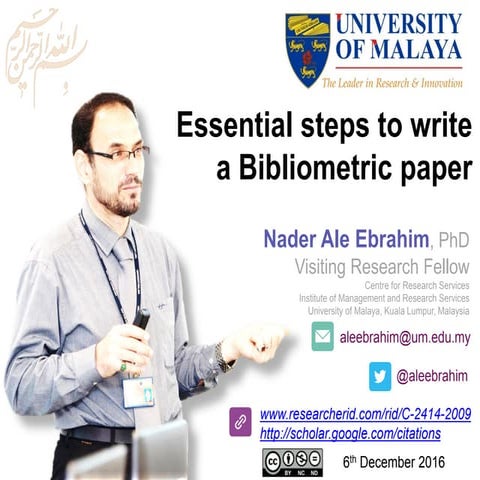 Essential steps to write a Bibliometric paper
