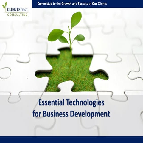 Essential technologies for business development 2016 presentation