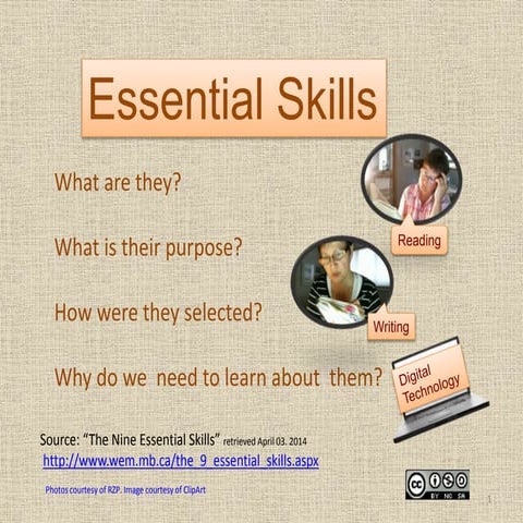 Essential Skills - Preparation for the Canadian workplace