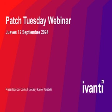 Patch Tuesday de Septiembre