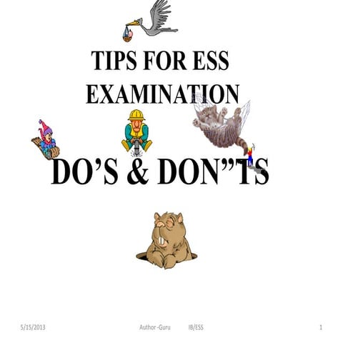 Ess exam exceptation