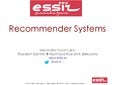 ESSIR 2013 Recommender Systems tutorial 
