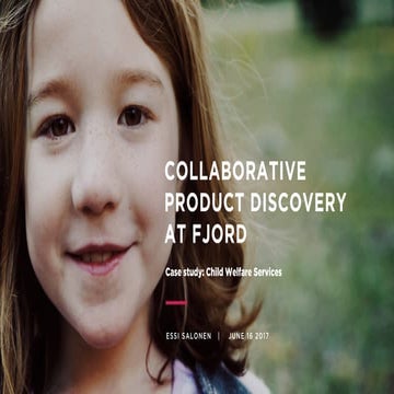 Collaborative Product Discovery at Fjord: A Case Study