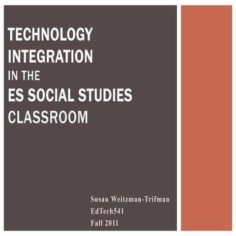 Social Studies Tech Integration in ES