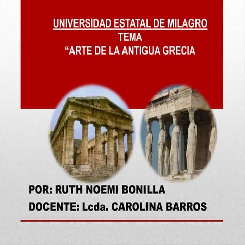 ARTE DE LA CULTURA GRIEGA