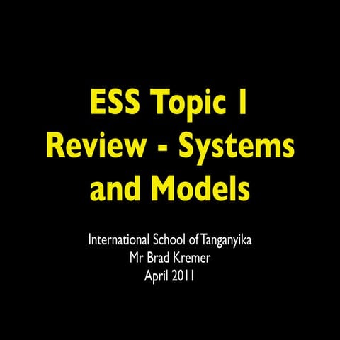 Ess topic 1 review