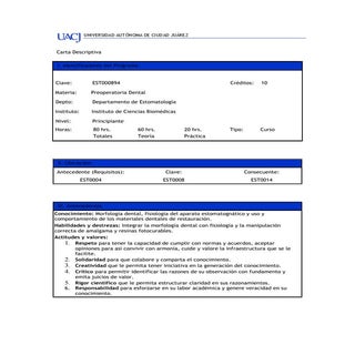  preoperatoria dental