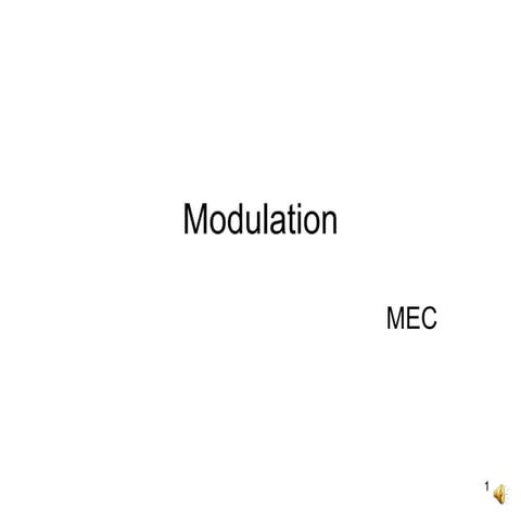 EST 130, Modulation