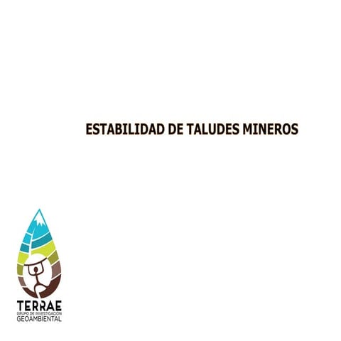 Estabilidad de taludes mineros