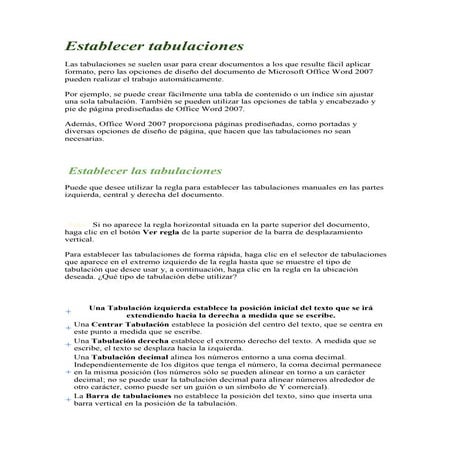 tabuladores y sangria