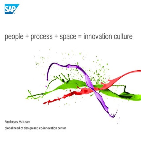 People + Process + Space = Innovation Culture