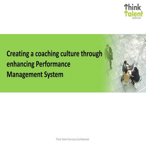 Establishing a performance culture