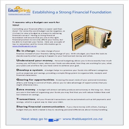 The blue print - budget template | PDF