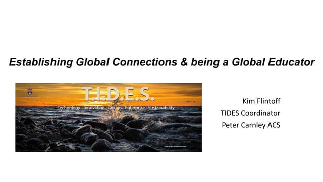 Establishing global connections and being a global educator