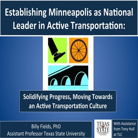 Learning from the Nonmotorized Pilot Program - Lessons in Active Transportati...