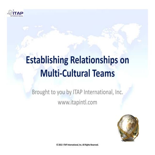 Building Trust on Multi-Cultural Teams | PDF