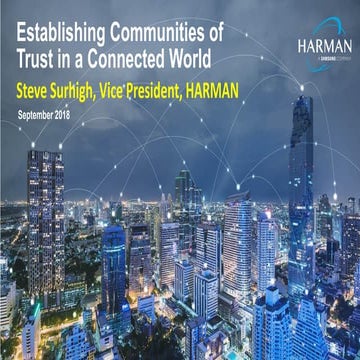 Establishing trust in a connected world