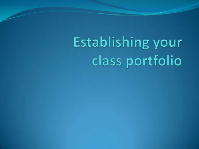 Establishing your root folder
