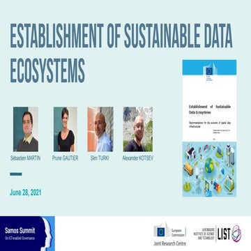Establishment of sustainable data ecosystems(1)
