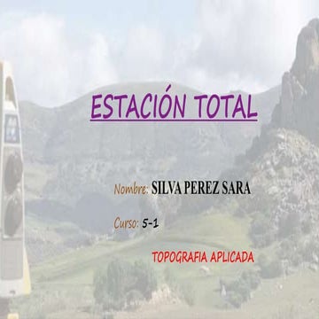 ESTACIÓN TOTAL | PPT
