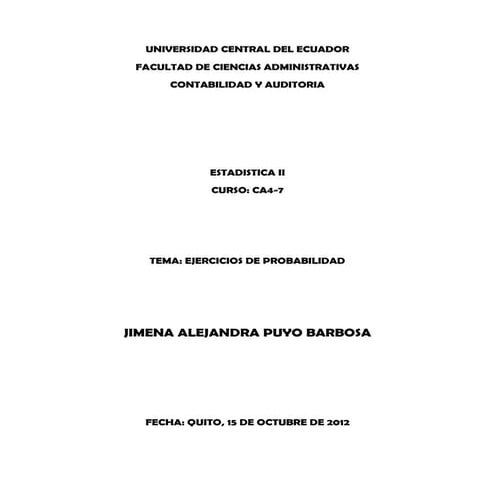 Estadistica probabilidad