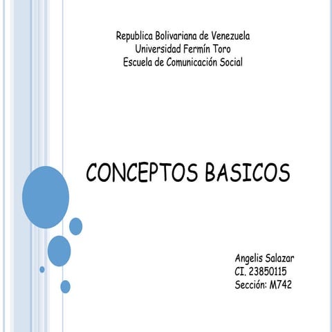Introduccion y conceptos basicos | PPTX