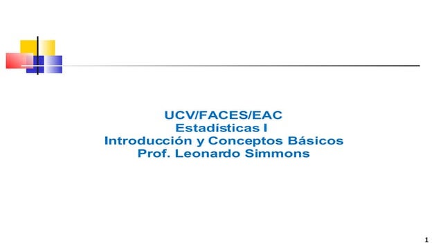 Estadistica  I 01