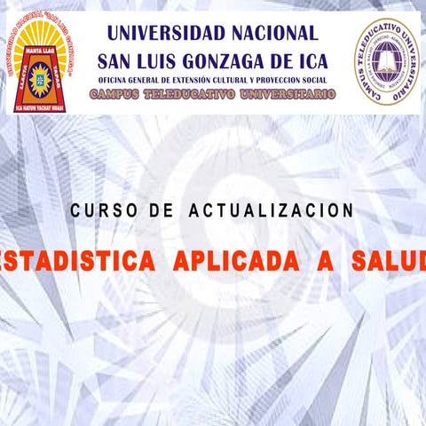 Estadistica Aplicada A La Salud