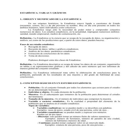 Estadistica definiion