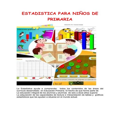 Estadistica para niños de primaria | DOCX