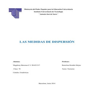Medidas de Dispersion