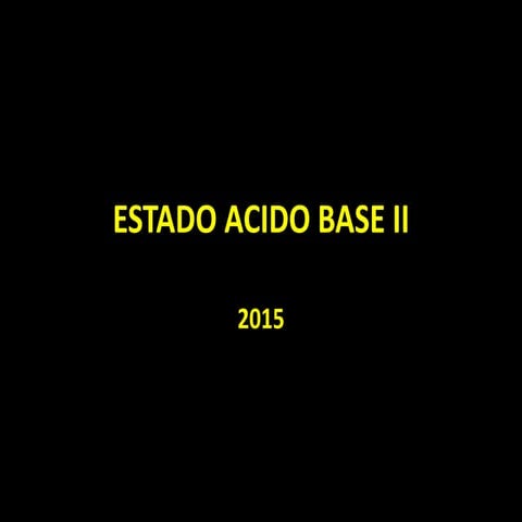 Alteraciones del equilibrio acido base. casos practicos | PDF