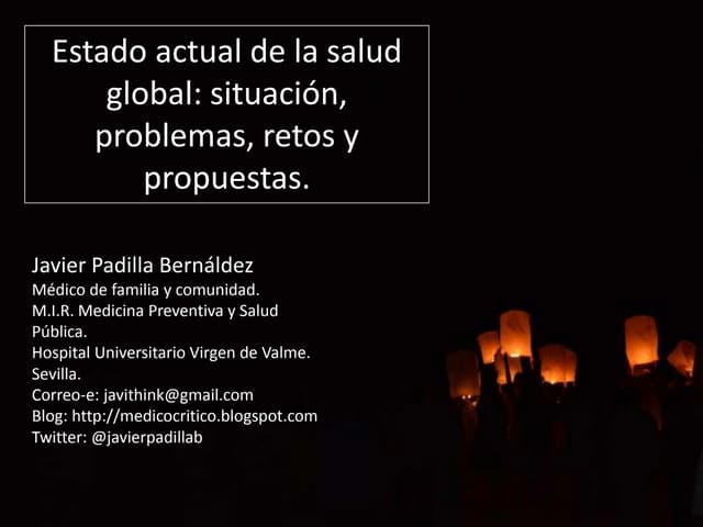 Estado actual de la salud global