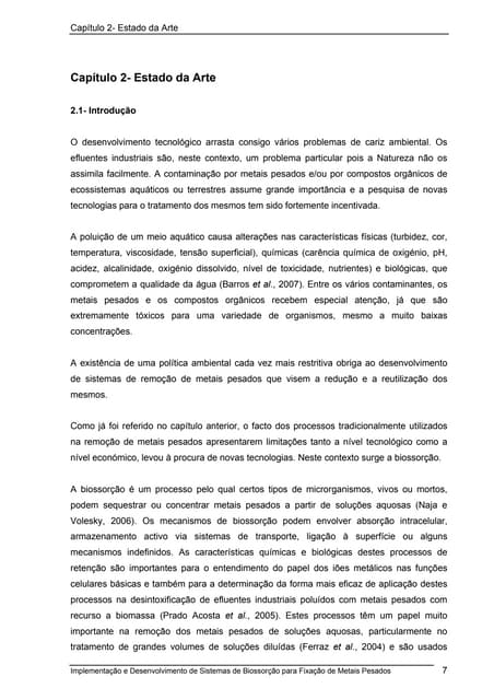 Estado da arte biorremediação