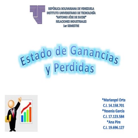 Estado de Ganancia y Perdida