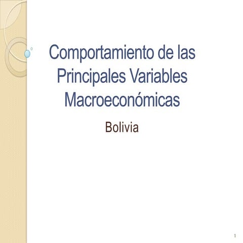 Estado de situación de la economía