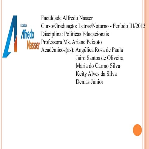 Estado e políticas de financiamento em educação