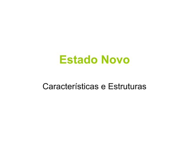 Estado novo