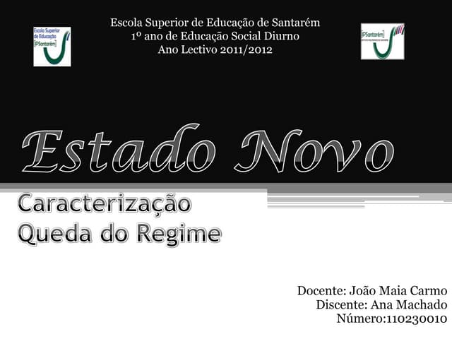 Estado novo  ana machado