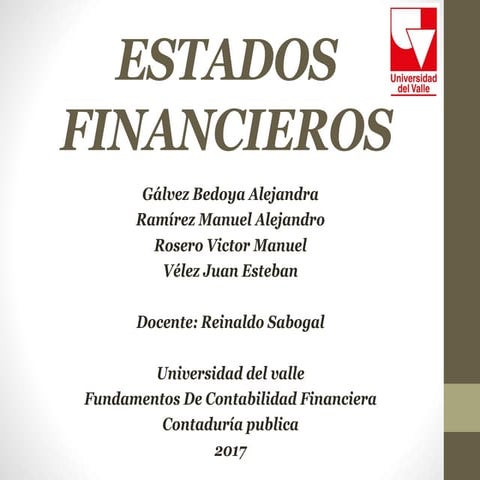 Estados financieros