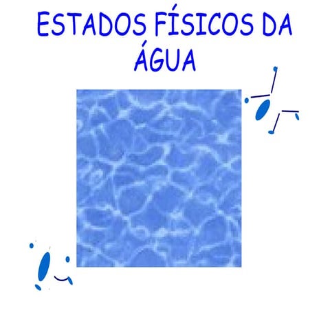 Estados físicos da água.