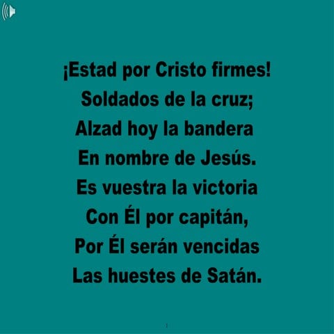 Estad por cristo firmes