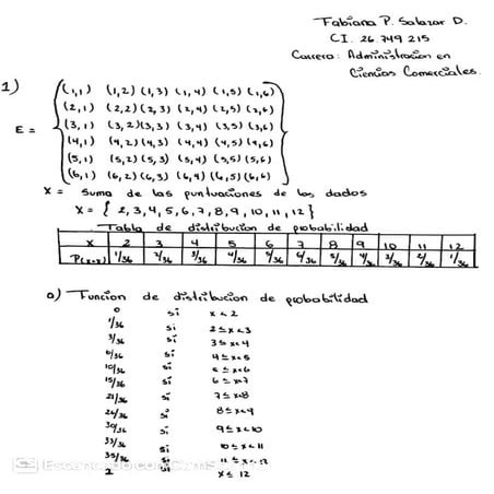 Variables Aleatorias y Distribuciones de Probabilidad PDF