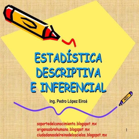 Estadística descriptiva e inferencial