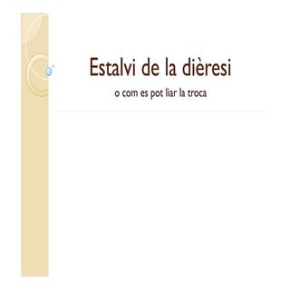 Estalvi de la dièresi