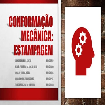 Aula 09 ensaio de embutimento | PDF