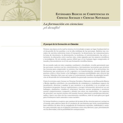 Estandares  sociales y naturales