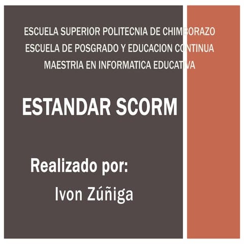 Estandar scorm