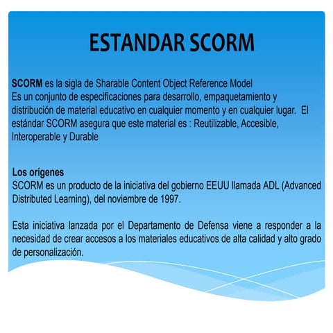 Estandar scorm