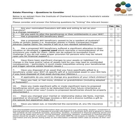 Estate Planning Checklist